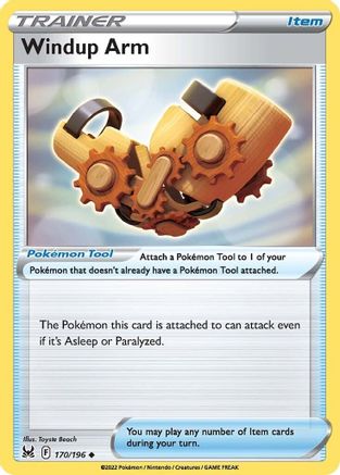 SWSH11 Lost Origin 170/196 Windup Arm - Uncommon
