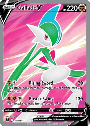 SWSH11 Lost Origin 181/196 Gallade V (Full Art) - Holofoil - Ultra Rare