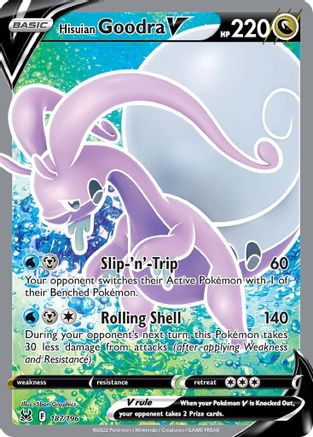 SWSH11 Lost Origin 187/196 Hisuian Goodra V (Full Art) - Holofoil - Ultra Rare