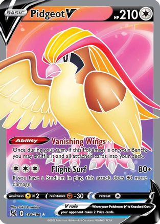 SWSH11 Lost Origin 188/196 Pidgeot V (Full Art) - Holofoil - Ultra Rare