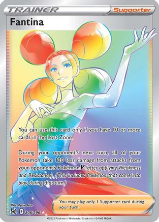 SWSH11 Lost Origin 206/196 Fantina (Secret) - Holofoil - Secret Rare