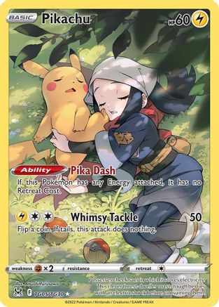 SWSH11 Lost Origin Trainer Gallery TG05/TG30 Pikachu - Holofoil - Ultra Rare