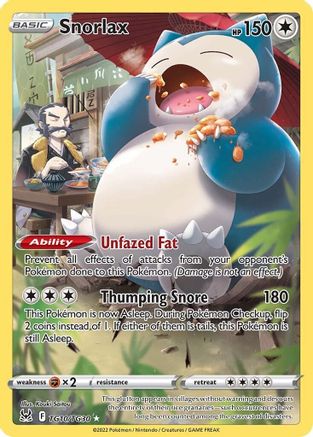 SWSH11 Lost Origin Trainer Gallery TG10/TG30 Snorlax - Holofoil - Ultra Rare