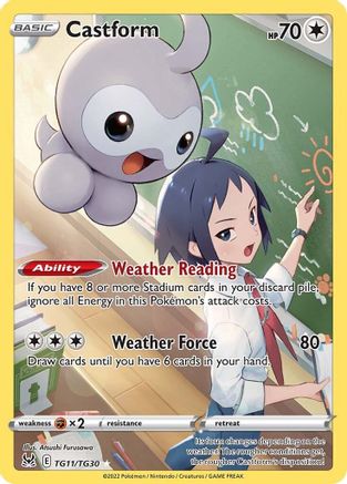 SWSH11 Lost Origin Trainer Gallery TG11/TG30 Castform - Holofoil - Ultra Rare