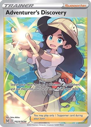 SWSH11 Lost Origin Trainer Gallery TG23/TG30 Adventurer's Discovery - Holofoil - Ultra Rare