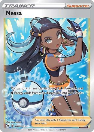 SWSH11 Lost Origin Trainer Gallery TG27/TG30 Nessa - Holofoil - Ultra Rare