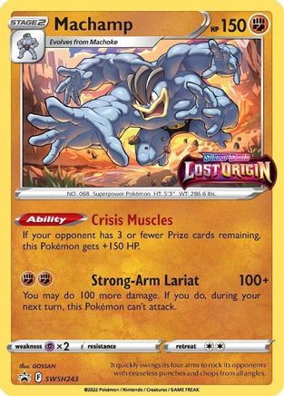 SWSH Sword & Shield Promo Cards SWSH243 Machamp - Holofoil - Promo