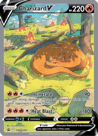 SWSH Sword & Shield Promo Cards SWSH260 Charizard V - Holofoil - Promo