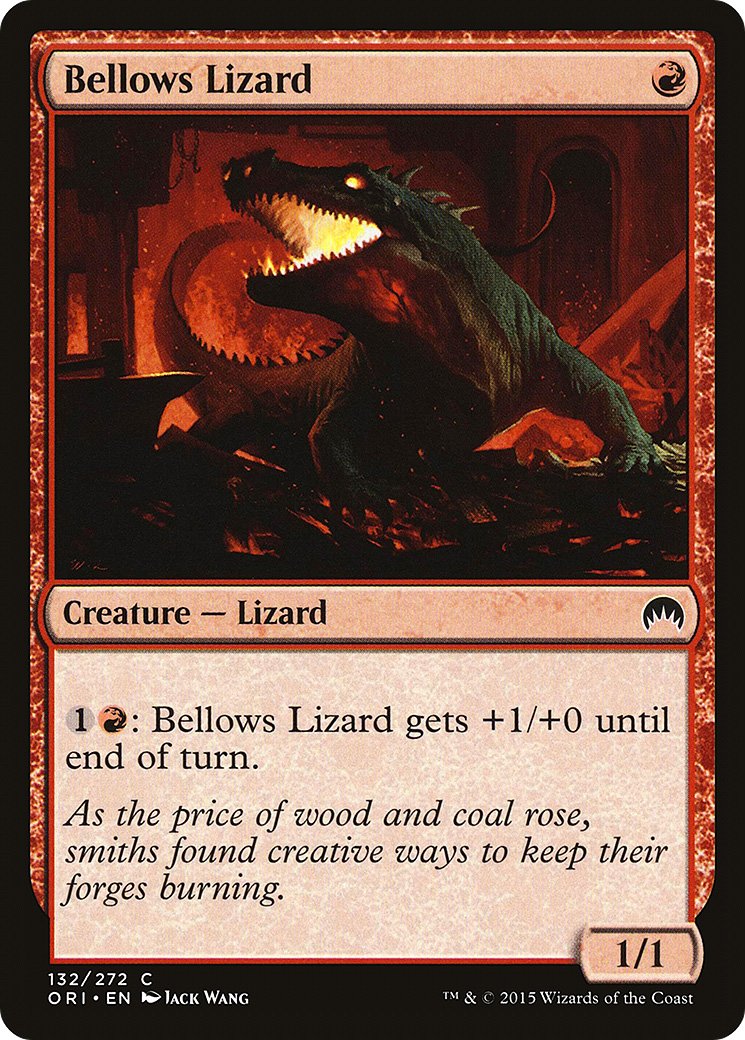 Magic Origins - (ORI-132) - Bellows Lizard Foil