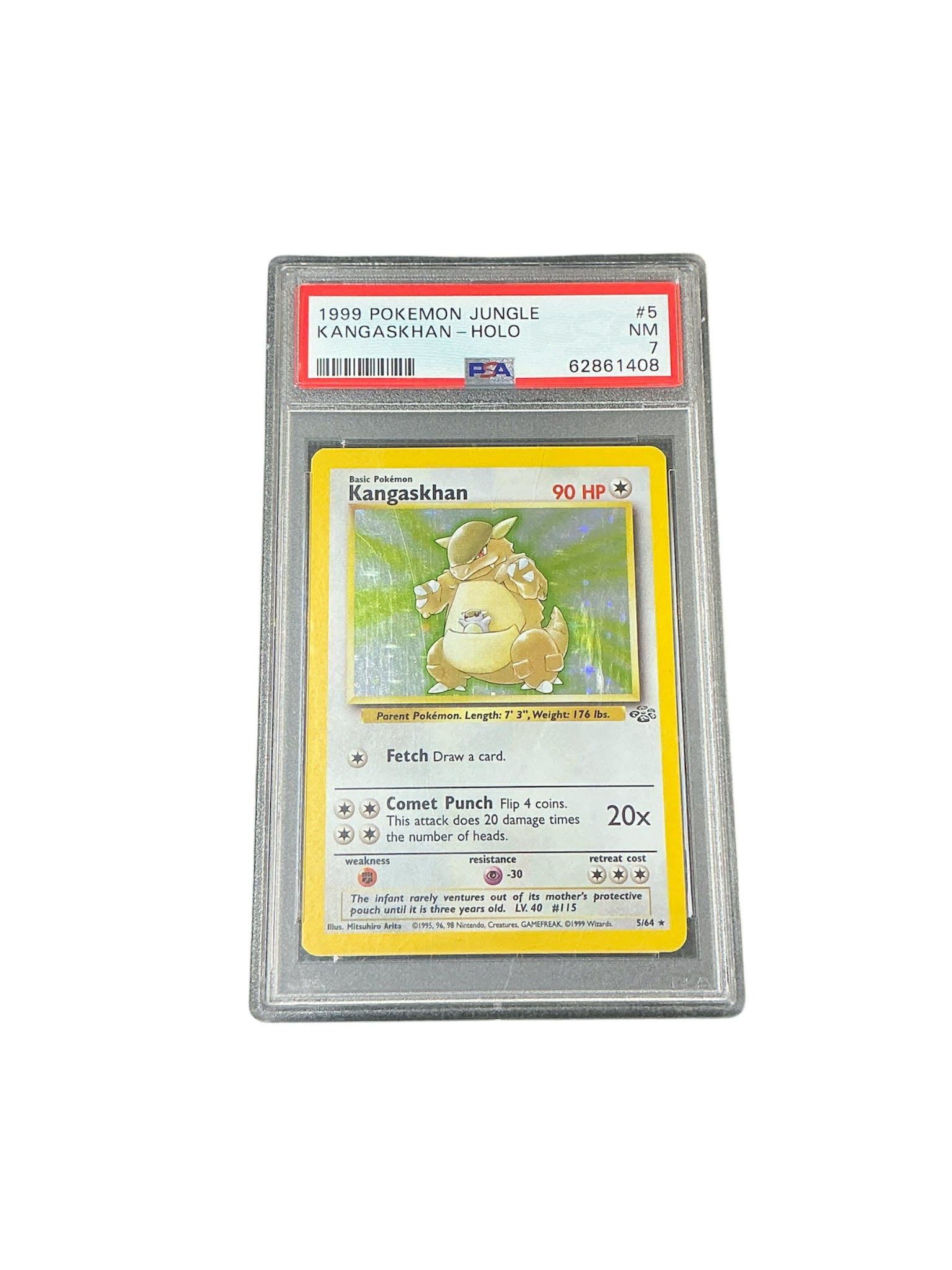 Jungle 005/64 PSA7 #62861408 Kangaskhan (5) - Unlimited Holofoil - Holo Rare