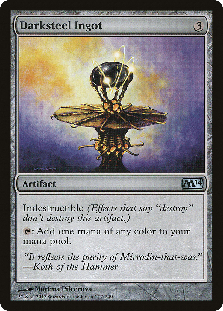Magic 2014 - (M14-207) - Darksteel Ingot Foil