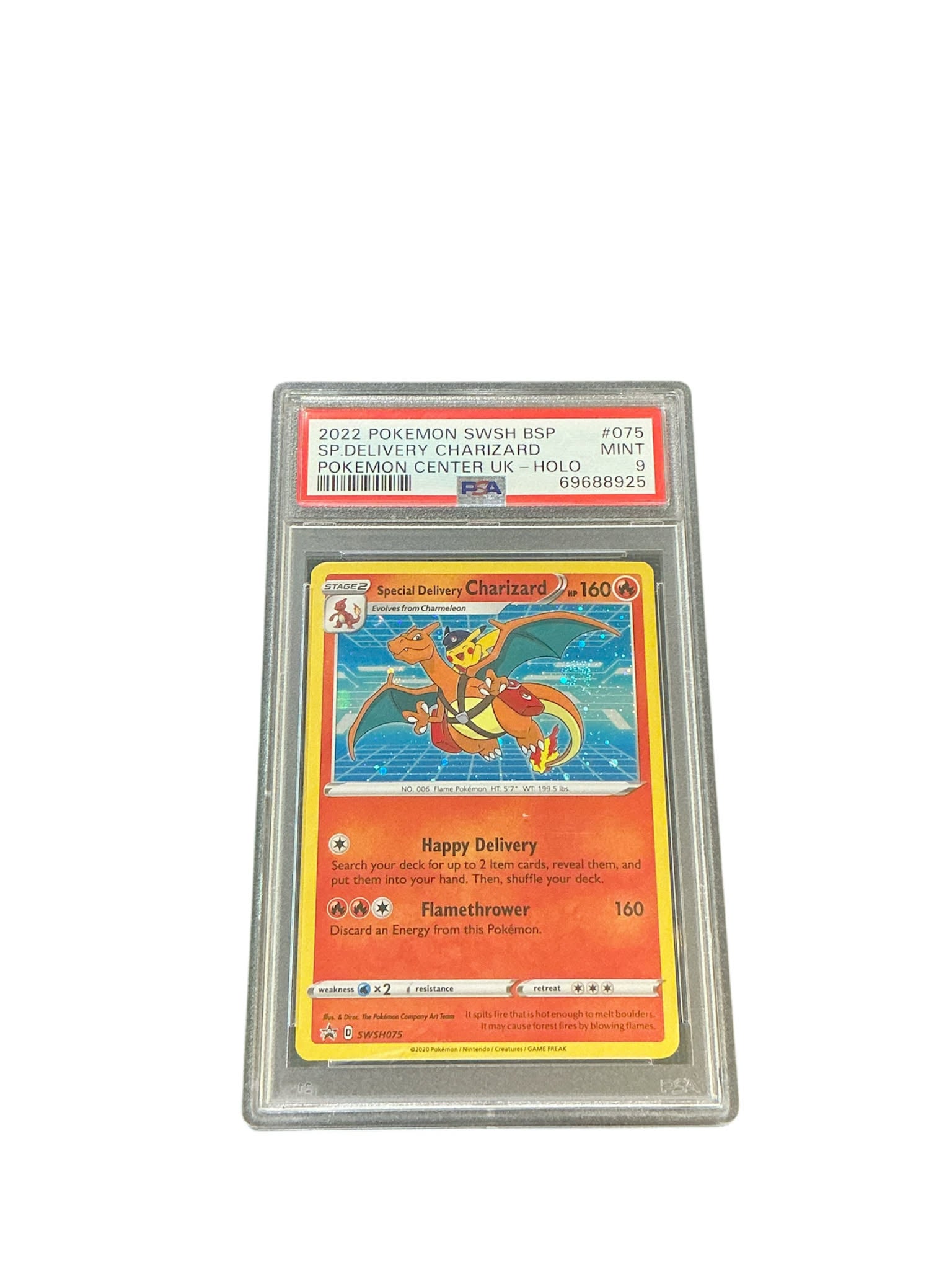 SWSH Sword & Shield Promo Cards SWSH075 PSA9 #69688925 Special Delivery Charizard - Holofoil - Promo