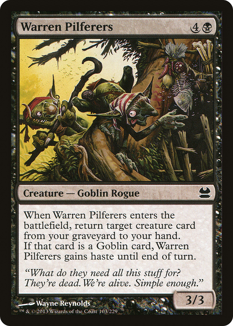 Modern Masters - (MMA-103) - Warren Pilferers Foil
