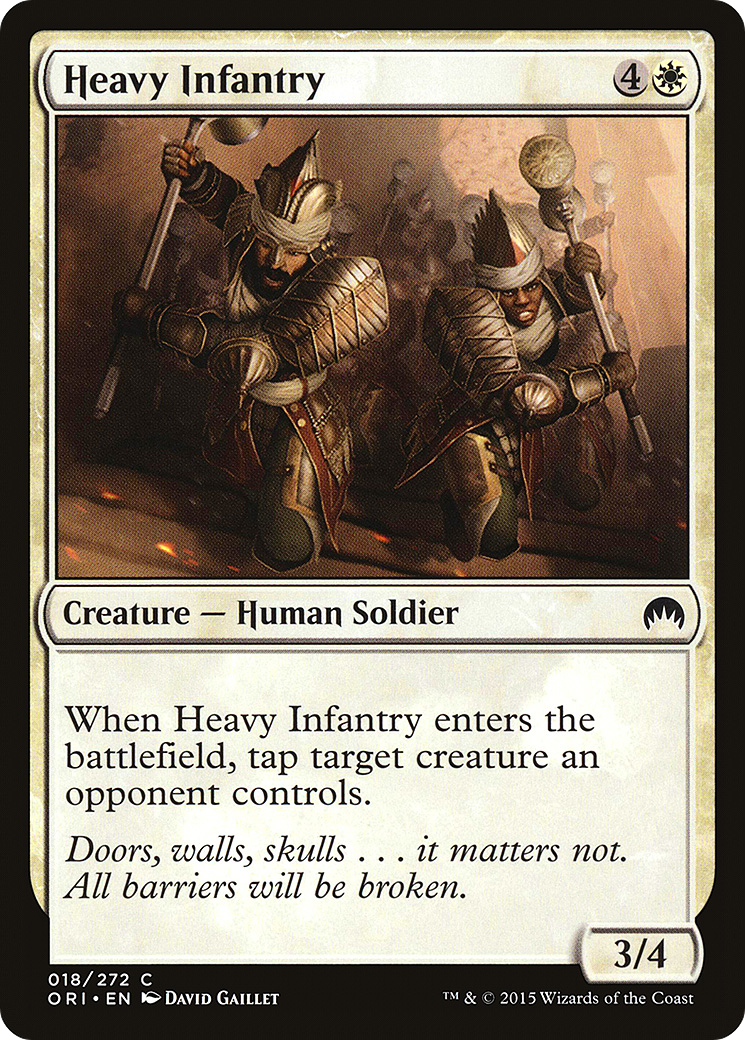 Magic Origins - (ORI-018) - Heavy Infantry Foil