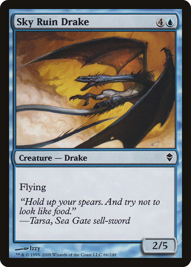 Zendikar - (ZEN-066) - Sky Ruin Drake