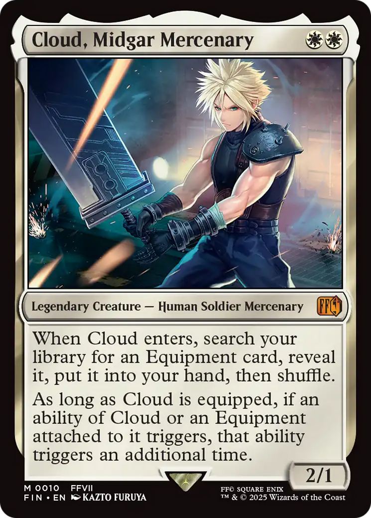 FINAL FANTASY - (FIN-010) - Cloud, Midgar Mercenary Foil