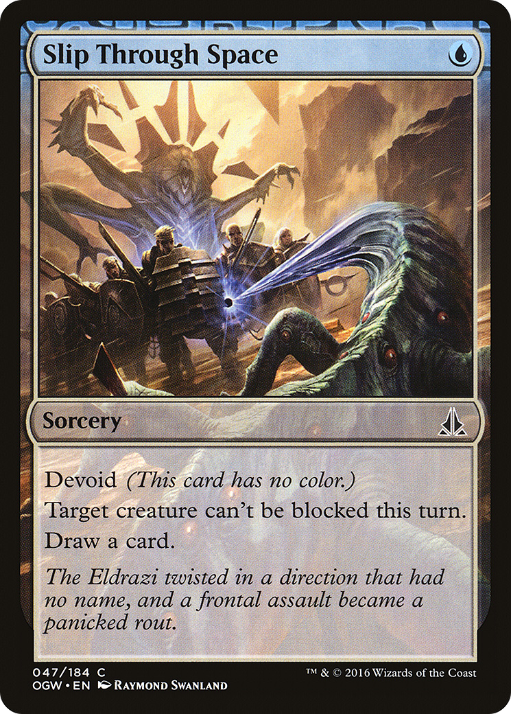 Oath of the Gatewatch - (OGW-047) - Slip Through Space: (devoid) Foil