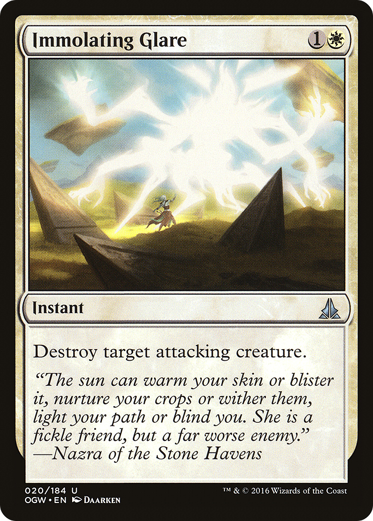 Oath of the Gatewatch - (OGW-020) - Immolating Glare Foil