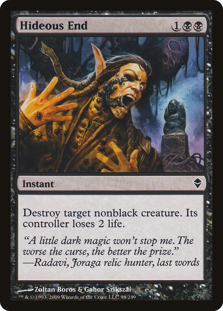 Zendikar - (ZEN-098) - Hideous End Foil