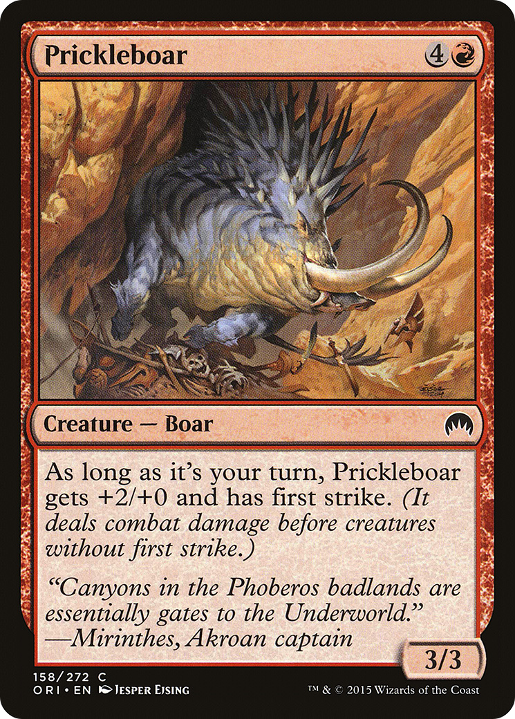 Magic Origins - (ORI-158) - Prickleboar Foil