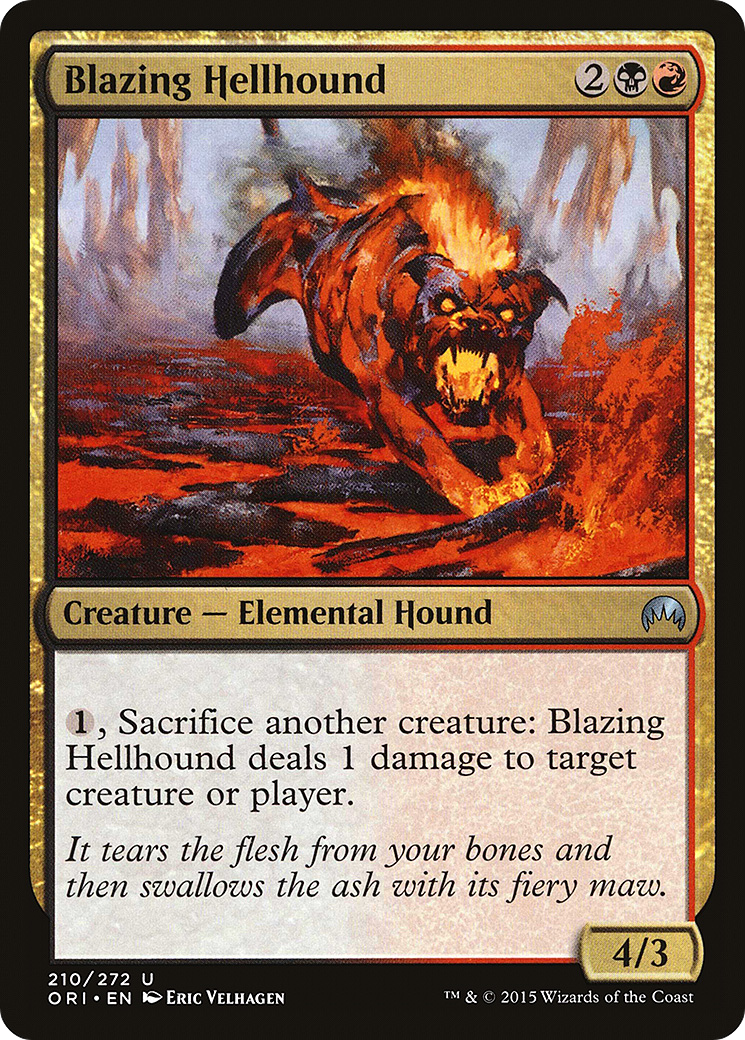 Magic Origins - (ORI-210) - Blazing Hellhound