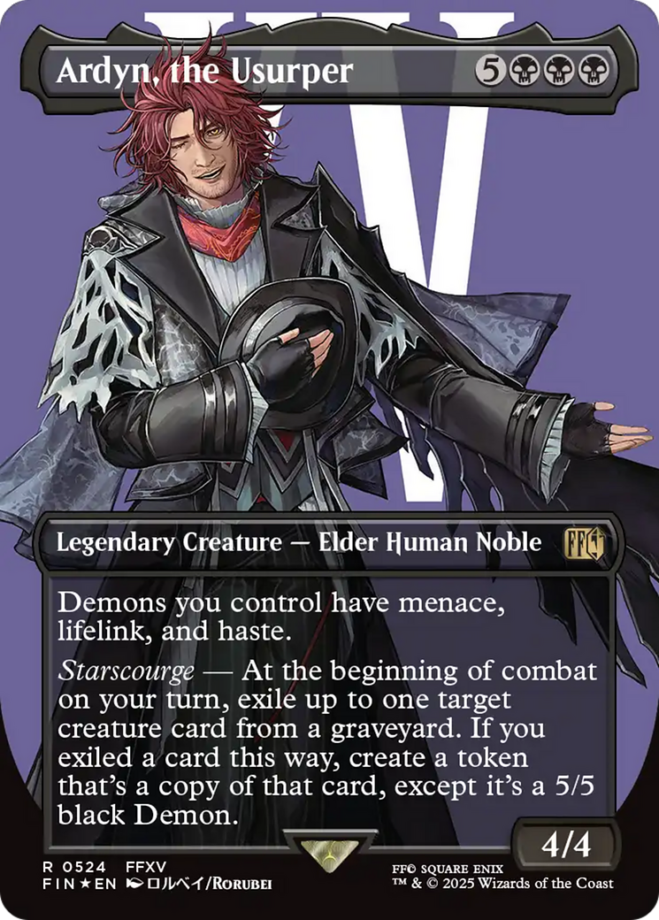 FINAL FANTASY - (FIN-524) - Ardyn, the Usurper (0524) (Borderless) (Surge Foil) Foil