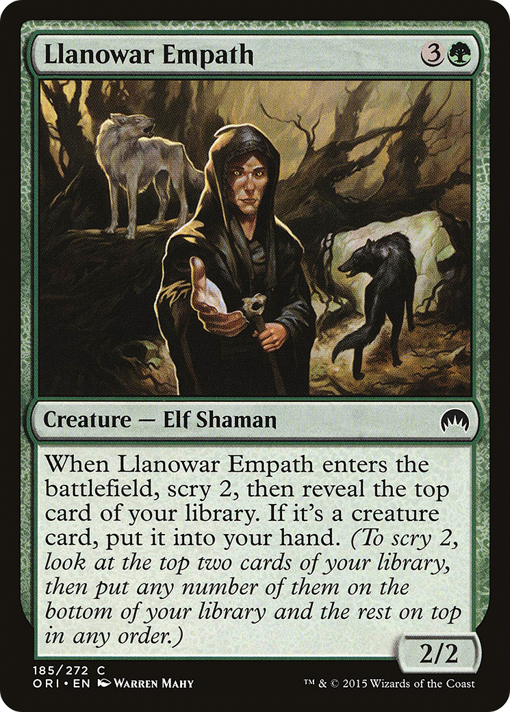 Magic Origins - (ORI-185) - Llanowar Empath Foil