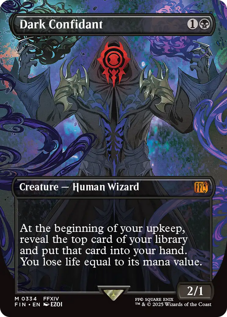 FINAL FANTASY - (FIN-334) - Dark Confidant (Borderless) Foil