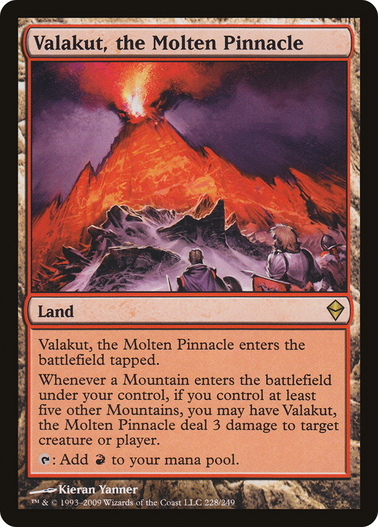 Zendikar - (ZEN-228) - Valakut, the Molten Pinnacle