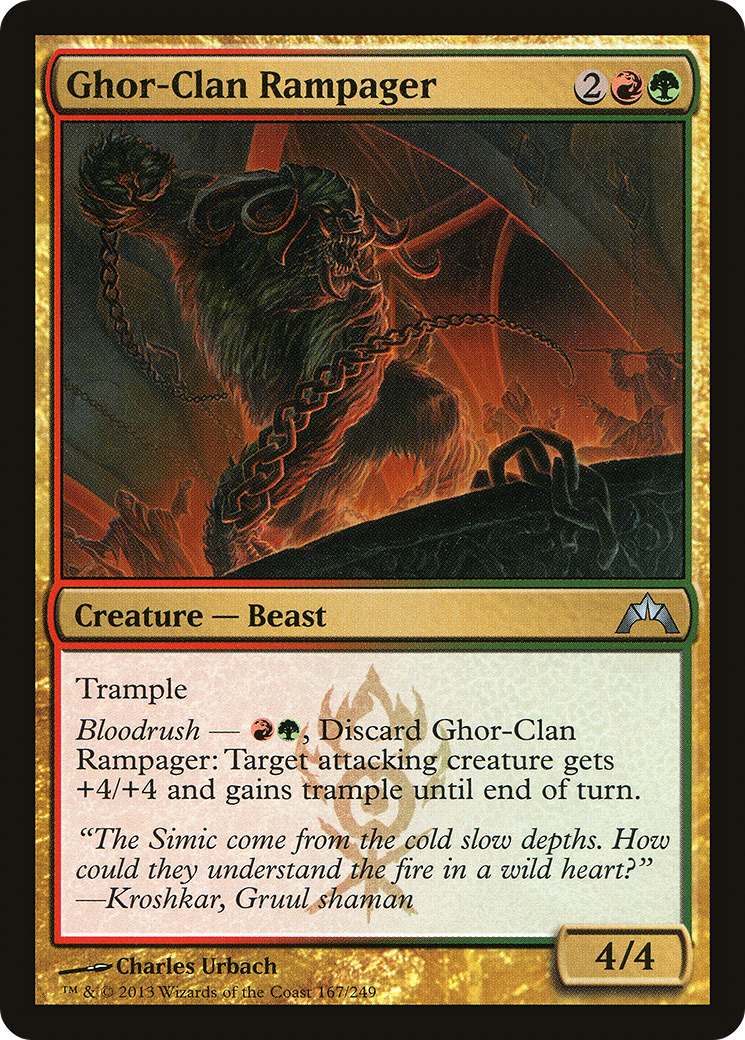 Gatecrash - (GTC-167) - Ghor-Clan Rampager Foil