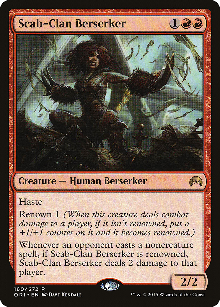 Magic Origins - (ORI-160) - Scab-Clan Berserker Foil