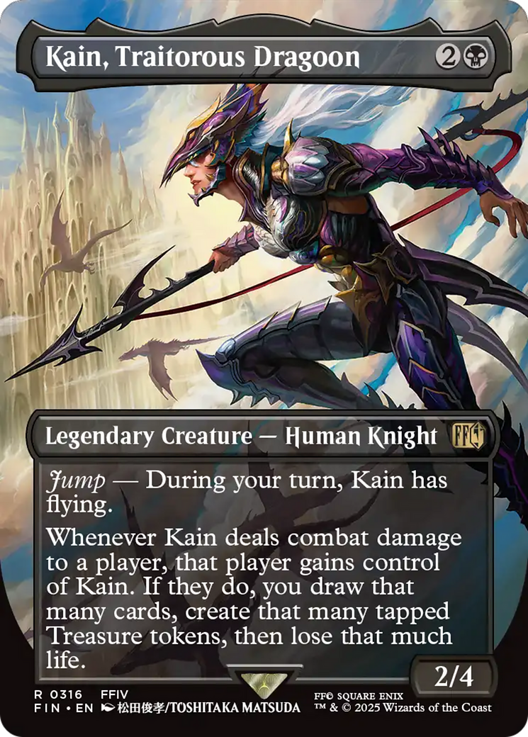 FINAL FANTASY - (FIN-316) - Kain, Traitorous Dragoon (Borderless) Foil