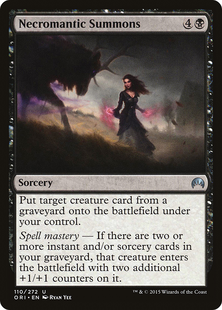 Magic Origins - (ORI-110) - Necromantic Summons Foil