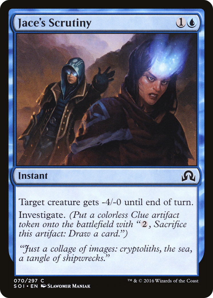 Shadows over Innistrad - (SOI-070) - Jace's Scrutiny Foil
