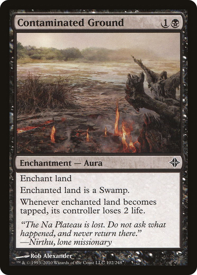 Rise of the Eldrazi - (ROE-102) - Contaminated Ground Foil