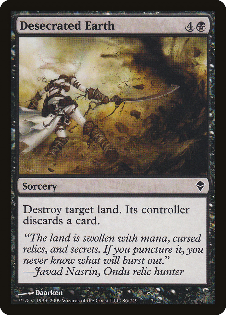 Zendikar - (ZEN-086) - Desecrated Earth