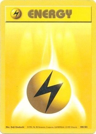 Base Set 100/102 Lightning Energy - Common