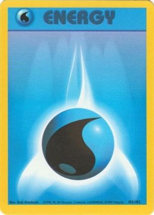 Base Set 102/102 Water Energy - Common