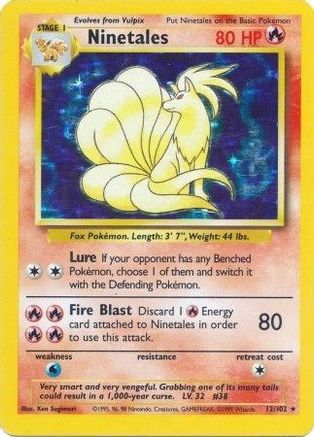 Base Set 012/102 Ninetales - Holofoil - Holo Rare