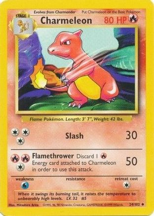 Base Set 024/102 Charmeleon - Uncommon
