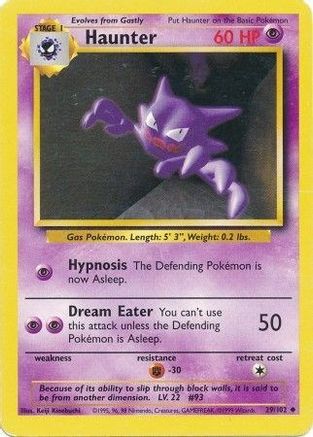 Base Set 029/102 Haunter - Uncommon