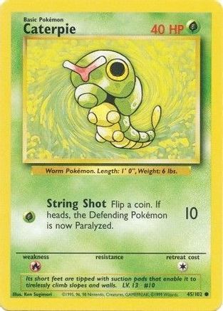 Base Set 045/102 Caterpie - Common