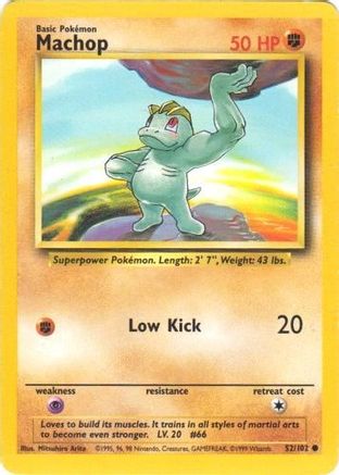 Base Set 052/102 Machop - Common