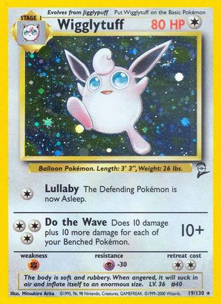 Base Set 2 019/130 Wigglytuff - Holofoil - Holo Rare