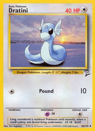 Base Set 2 038/130 Dratini - Uncommon