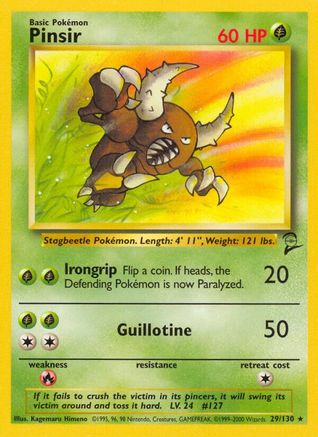 Base Set 2 029/130 Pinsir - Rare