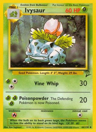 Base Set 2 044/130 Ivysaur - Uncommon