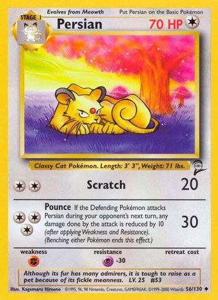Base Set 2 056/130 Persian - Uncommon
