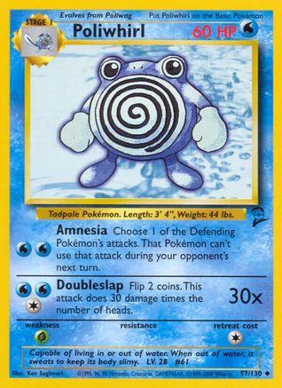 Base Set 2 057/130 Poliwhirl - Uncommon