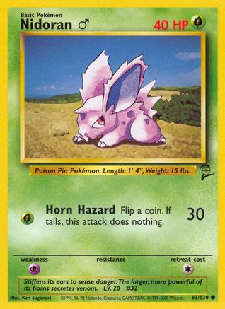 Base Set 2 083/130 Nidoran M - Common